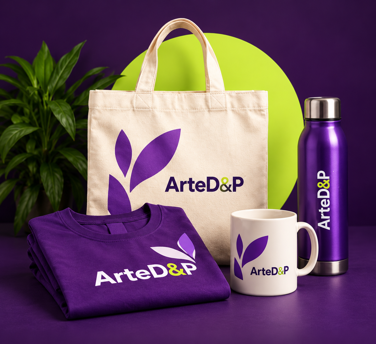 Bolsa, playera, taza y termo personalizados
